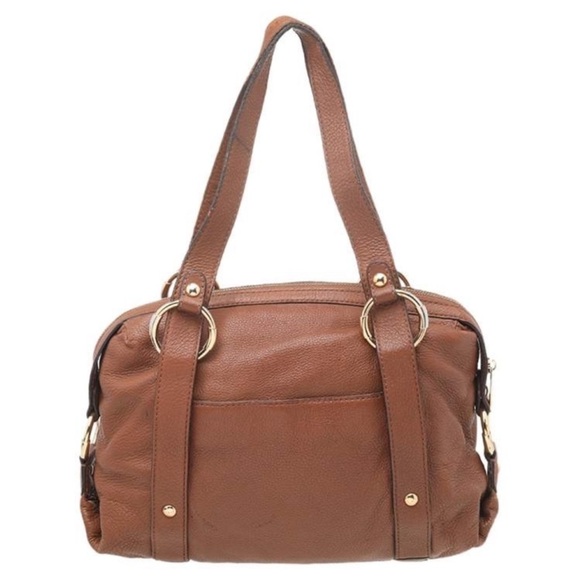 MICHAEL KORS FULTON BROWN PEBBLED LEATHER SHOULDER BAG - Picture 3 of 16